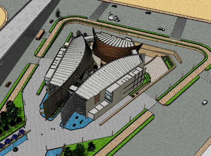 [四川]武漢城市意象博物館建筑模型設計